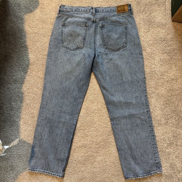 Denim Forum The Joni Mid Rise Loose Straight Leg Jeans Button Fly Medium Wash 31 - Picture 3 of 7